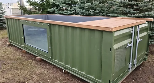 Piscine Conteneur Prête à l'Emploi de 6,2 mx 2,5 m avec Fenêtre de Piscine – Image 4