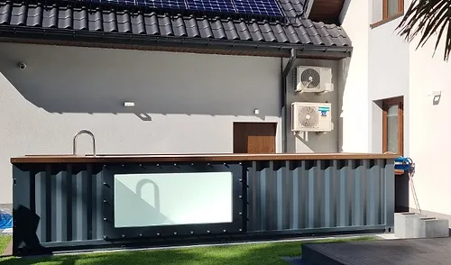 Piscine Conteneur Prête à l'Emploi de 6,2 mx 2,5 m avec Fenêtre de Piscine – Image 6