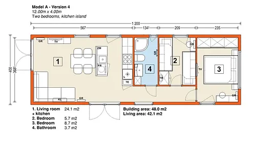 Mobil-Home 37 m² - 42 m² en Standard Clé en Main – Image 4