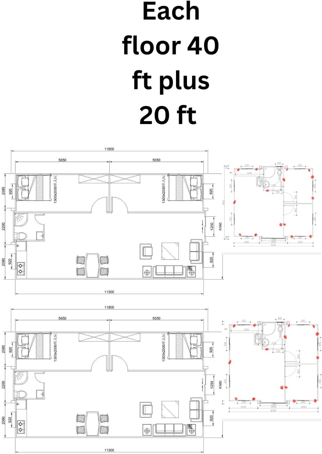 Maison de luxe avec terrasse 2 chambres à coucher 60 pieds sur 40 pieds – Image 8