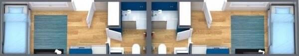 Studio conteneur 40' aménagé habitable – Image 21