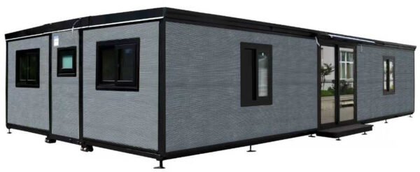 Conteneur comme habitat Deluxe 12x6m 3 chambres et cuisine