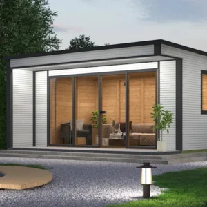 Abri de jardin Weka Cubilis 4.0 avec éléments à lattes – 45 mm