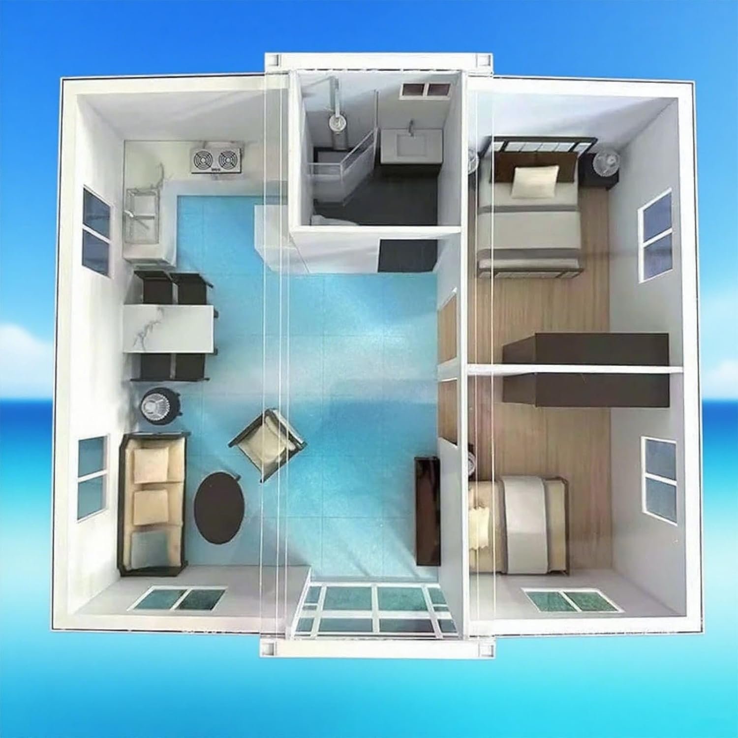 Conteneur maison miniature extensible – Image 7