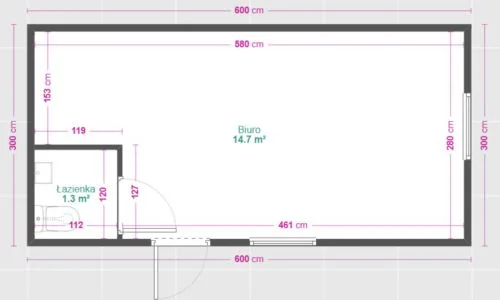 Container de bureau de 18 m² avec toilettes – Image 8