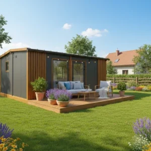 Conteneur maison habitable toute l’année, modèle A de 18 m²