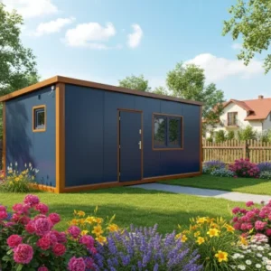 Conteneur maison habitable toute l’année, modèle A de 18 m²